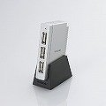 �G���R�� ���ĂĐݒu�ł��� �Z���t&�o�X�Ή�4�|�[�g USB2.0�n�u(�V���o�[) U2H-FC024SSV