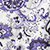 Leisureland Women's Cotton Poplin Pajama Lounge Boxer Shorts Floral Purple