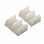 Prime Line Products M6058 Shower Door Bottom Guide, White