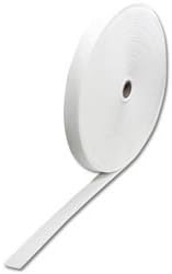 Shoulder Pad Elastic 1" White Sold Per ROL