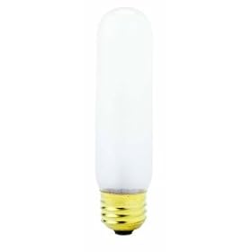 Satco S3899 120-Volt 60-Watt T10 Medium Base Light Bulb, Frosted 