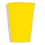 Solid Lemon Yellow Plastic Cups