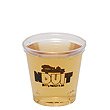1-Color Imprint 1 oz Custom Clear Hard Plastic Shot Glasses