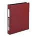 Wilson Jones Heavy Duty No-Gap Round Ring Binder, 1 Inch Capacity, Letter Size, Dark Red (W364-14RPP)
