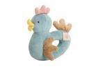 Eco Friendly Miyim Baby 100% Certified Organic Cotton Blue Chicken Rattle