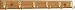 Narita Trading 206N Coat Rack Natural Finish with 6 Single-Brass-Hooks