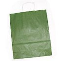 Handled Gift Bags - Earth Green Saville - Case of 25