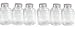 Scrapbook Embellishment Storage Jars 6/Pkg-Clear - 6 Ounces