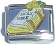 Clearly Charming Holy Bible Italian Charm Bracelet Link
