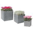 Eigenschaften   / 3er Set Pflanztopf, Clayfibre, grau, Wetterfest