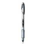 BIC Z4N11-BK BIC Z4+ Stick Roller Ball Pen, Translucent Brl, Black Ink, Extra Fine, 0.50 mm, Box of 12