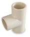 Industrial Grade 2GKE7 Tee, 1 In, Slip Connection, CPVC