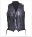 Leather Vests Men's Leather Motorcycle Vest Plain, Side Laces MV103