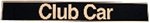 Club Car DS Golf Cart Name Plate Emblem Black / Gold