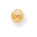 14k Polished and Diamond-Cut 6mm Ball Post Earrings