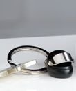 schlüsselanhänger edel Motorrad - helm in Schwarz ca 6,5 cm L 40548