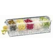 Paderno World Cuisine Bar Cocktail Container with Ice Drawer and 5 Starage Compartments