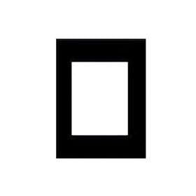 Adorama Black Trans-Mat, 11x14 Slide Presentation Board with One 5x 7 Opening.