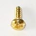 100 Brass Plated Triangle Picture Hangers W/Screws