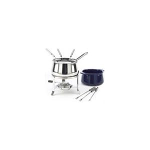 Chantal Blue Stainless Steel Combo Fondue Pot 2 Qt. by Chantal