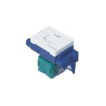 ぐっとすシリーズ情報モジュラジャック CAT5E埋込ホワイトNR3160Wの画像