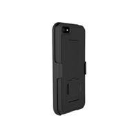 Puregear 02-001-01851 Shell with Kickstand and Holster Combo for iPhone 5 - 1 Pack - Retail Packaging - Black