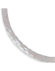 Sterling Silver Polished Hammered 6mm Neck Collar QG1741"