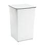 Trash Container, Base, 36 Gallon, Swing Top, White SAF9666WH