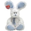 Ty Beanie Babies 2.0 Hopsy white bunny w/blue & purple accents