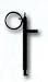 Uzi PR24 Style Universal Style Handcuff Key