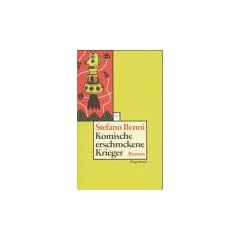 Komische erschrockene Krieger.