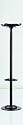 Coat and umbrella stand with four double hooks