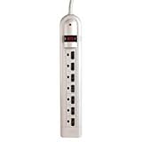Seven Outlet Surge Strip with 4 ' Cord, White