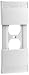 Leviton F/std Outlet Ivory Child-resistant Wallplate
