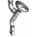 Delta Water Temp II in Line Heavy Duty Chrome Calibrated Thermometer With Temp Lok On/Off Valve and In Line Strainer