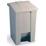 18 Gallon Rubbermaid Plastic Step On Trash Can - Beige by Global Industrial