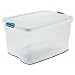 Storage Box - 66 Qt. (2) (Clear) (13 1/4"H x 17 3/4"W x 24.5"D)
