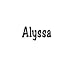 Clearly Charming Name Alyssa RED HEART Laser Italian Charm Link