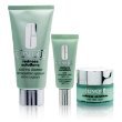 CLINIQUE REDNESS SOLUTIONS~Soothing Cleanser / Daily Relief Cream / Daily Protective Base ~ 3pc set, New in box