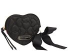 Betsey Johnson Quilted Love SLG Heart Wristlet Wristlet Handbags - Black