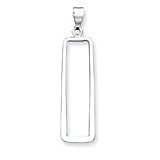 Sterling Silver Rectangle Pendant