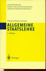 Produkt-Bild: Allgemeine Staatslehre: &Uuml;ber die konstitutionelle Demokratie in einer multikulturellen globalisierten Welt (Enzyklop&auml;die der Rechts- und Staatswissenschaft / Abteilung Rechtswissenschaft)