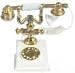 Dollhouse Miniature White Telephone