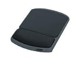 Fellowes Textures - Mouse pad with wrist pillow - black, platinum
