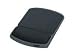 Fellowes Textures - Mouse pad with wrist pillow - black, platinum