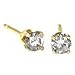 1/4 Carat Diamond Stud Earrings in 14K Yellow Gold