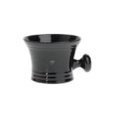 Edwin Jagger Black RN46 Porcelain Shaving Shave Soap Bowl with Handle
