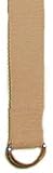 Woven Cotton Yoga Straps - 1.5 Wide X 6 Ft. Long with D-ring Buckle - Natural Color
