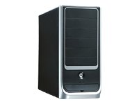 Compucase 6C29BS-U schwarz/silber PC Geh&auml;use MidiTower 4 x 5.25 Schwarz Preisvergleich