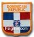 Flagline Dominican Republic - Country Shield Patch